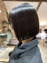 レリコ ニド(Relico-nid) 髪質改善20代30代 地毛風ストレート前下がりボブ 京都