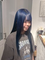 ハク アトリエ(HaKU atelier) ハイトーンロングブルー高発色透明感ダブルカラー寒色