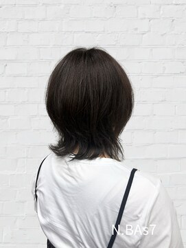 ヘアカラー専門店カラープラス石和店 40代50代60代/ブルーアッシュ7Lv/白髪染め/おしゃれ染め
