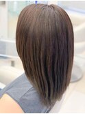 ナチュラルブラウン×艶ストレート