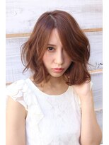 リルウ 阿倍野キューズモール(LILOU)&nbsp;甘いピンクベージュセミディ