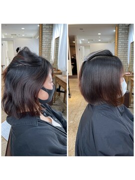 シェノン 西梅田(CHAINON) 似合わせカット/グレーベージュ/くびれヘア/髪質改善