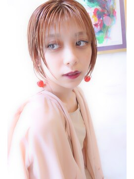 ブーケ(BOUQUET) chara　みたいな　ピンクヌーディーショート