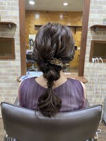 デコヘアー キートス(DECO HAIR kiitos) お呼ばれ編みおろしアレンジ