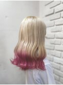ホワイトブロンド/ピンクグラデーション/ベージュ/池袋東口