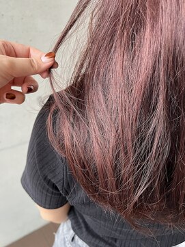 アチーブ ヘア デザイン(achieve hair design) 大人かわいいニュアンスピンクカラー 10代20代30代