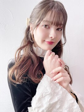 アイティーバイアルバム 八王子店(IT by ALBUM) ハーフアップウェーブ_グレージュカラーシルキーベージュ_49006