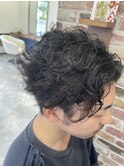 ツーブロックショート