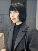 アッシュブラックブルーグレージュフレンチカジュアル_ba489471