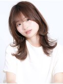30代40代小顔くびれレイヤー × ココアブラウン¥12900江東区大島