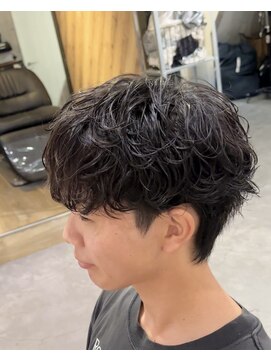 ビカムメンズヘアー 栄店(become men's hair) シャドウパーマ韓国ヘアシースルーマッシュニュアンスパーマ