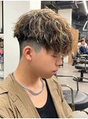 波巻きパーマスパイラルパーマツイストスパイラルパーマメンズ