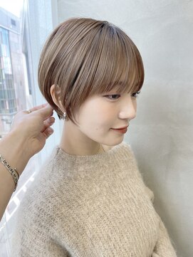 ラフヘアデザイン(Raf hair design) 大人ショートボブ丸みショートカットマッシュショート前髪あり