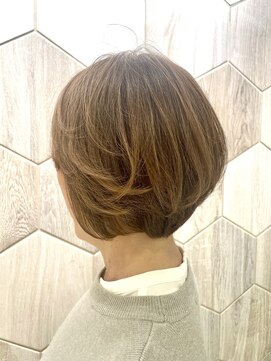 ビューティドレッセヤマノ 池袋パルコ(Beauty Dresse YAMANO) 【白髪染め】白髪ぼかし/ショートボブ/大人ボブ/40代50代60代