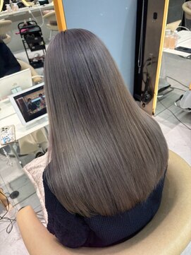 ロンドルピナス 小倉(Lond Lupinus) イメチェン外ハネボブ美髪ワイドバングレイヤー髪質改善縮毛矯正