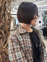 ソーソー(SoSo)&nbsp;ショートボブハイライトレイヤーカットヘアセット髪質改善天文館