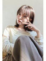 ミット バイ ツリー 吉祥寺(mit by tree) クラゲヘアーボブマロンベージュ