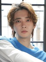 ウィズ 木更津店(Wiz)&nbsp;センターパート×くせ毛風パーマ！抜け感ベージュでラフにきまる