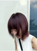 ボブカット×暖色カラー