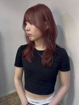 カミケン 黒岩店 kamiken・ 1ブリーチでできるチェリーピンクカラー【カミケン黒岩店/福島】