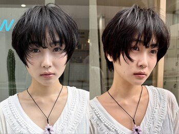 ナウアズ(now as.)の写真/【明石駅/徒歩3分】骨格・髪質・顔型を見極めたカットで再現性◎トレンド感溢れる理想×似合わせstyleに！