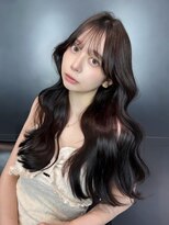 アルバム 銀座(ALBUM GINZA)&nbsp;ロングおくれ毛顔周りレイヤーフェイスフレーミング_F31051