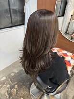 チャプター 問屋町(chapter)&nbsp;透明感ケアオリーブブラウンベージュカラー顔まわりレイヤー韓国