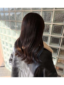 ブラウンカラー×インナーカラー