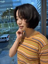 ファースト 仙台店(first)&nbsp;顔周りレイヤー×前上がりボブ