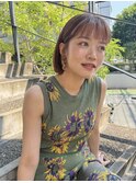 【赤坂】20代30代40代/髪質改善/ボブ/ミニボブ/ブラウンカラー