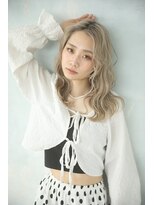 リトバイプティパ(Lit by petit-pas)&nbsp;◎ホワイトベージュ◎センターパートロング