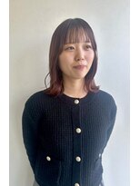 イタクラ 赤道店 (ITAKURA)&nbsp;くびれヘア/ピンクレッド/ワインレッド/ミディアムヘア