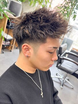 シープドッグ(SHEEP DOG) 似合わせカット ツイストパーマ メンズパーマ　モテる束間　七隈