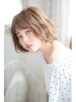 ボーテコンシェル 錦糸町(beaute concier)&nbsp;ヴェールウェーブ×シースルーバング×ベージュアッシュ