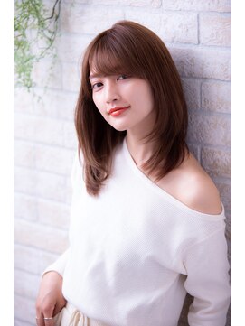 ヘアーアートシフォン 川口東口店(hair art chiffon) ピンクベージュ/大人ガーリー/フェミニンイメチェンロング