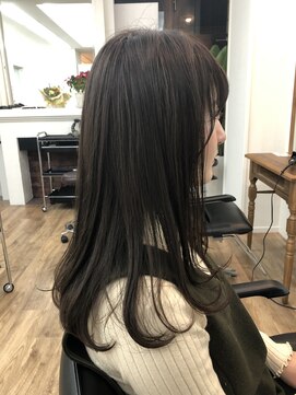 アメリ(Ameri) -Ameri-ワンカールミディ　×   ダークオリーブ