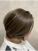外国人風ショートボブ