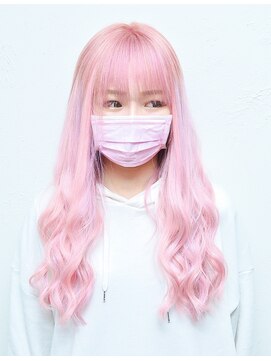 ヘアーエクステンド エフ 渋谷(f) パステルピンク&パステルパープル