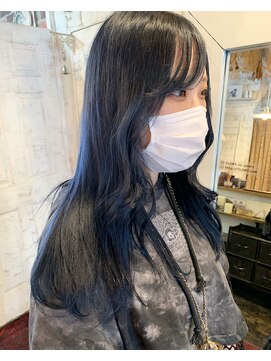 トロニー(TLONY) ブルーグレー/ブルーブラック　stylist/miaki