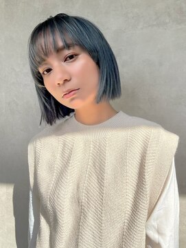 メゾンドイギー(MAISON de IGGY) 前髪#ミニボブ#カール#似合わせカット#くびれヘア#アースカラー