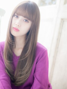 モッズ ヘア 福岡姪浜店(mod's hair) *mod's姪浜*…小顔エアストレート前下がり内巻きワンカールf