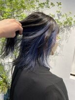 ノーム(norm) ブルー/ブラック/デザインカラー/ミディアムヘア