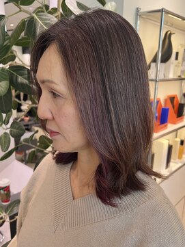 ステア ケース(stair case) ヘアマニキュアでもできる脱白髪染めグレージュ インナーカラー