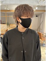 ミモザワークス(Mimosa Works) ブリーチ毛に波巻きスパイラル