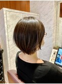 ふんわり丸みショートボブ