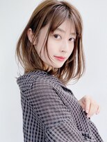 卵型の骨格補正外ハネレイヤーボブ［髪質改善/池袋&目白&大塚］