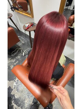 シアー 銀座店(SHEER.) 髪質改善カラー×パープルレッド【銀座,銀座一丁目美容室】