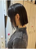 切りっぱなしボブ