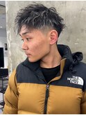 波巻きツイストスパイラルパーマ/フェザーパーマ/眉毛/メンズ