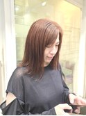 ミディアムスタイル　オレンジカラー